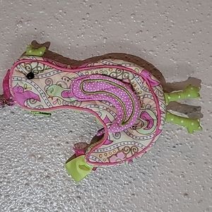 Christine Clark Pink Bird wristlet